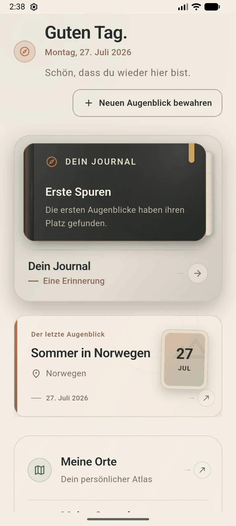Shuttrplace-Startseite im hellen Theme