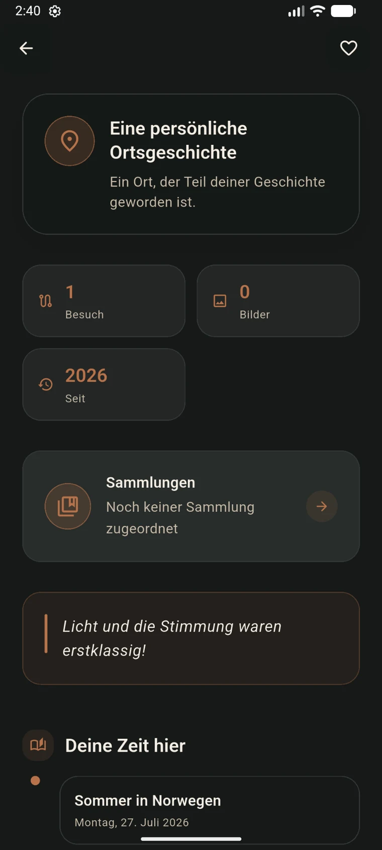 Persönliche Ortsgeschichte in Shuttrplace